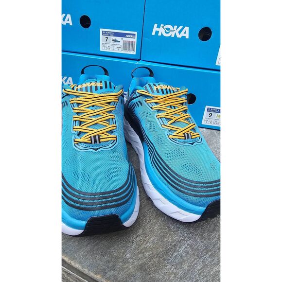 HOKA ONE ONE  Men\'s Bondi 6 Dresden BlueBlack  size 7. New in box main image 7